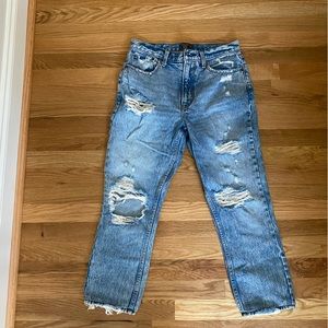 Abercrombie high rise mom jean